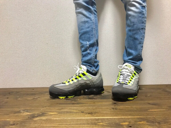 新作 サイズ27の未使用AIRVAPORMAX95ヴェイパーマックス95イエロー