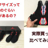 【スニーカー】ハーフサイズ(0.5cm)でどのぐらい違いがあるの?実際買って検証してた!