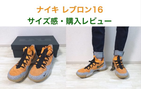 【サイズ感 解説】ナイキ レブロン16 